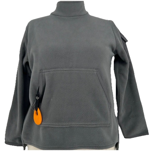 Twiddle Tops - Twiddle Sensory Fleece Sweatshirt XS Gray Adaptive Clothing Autism Dementia